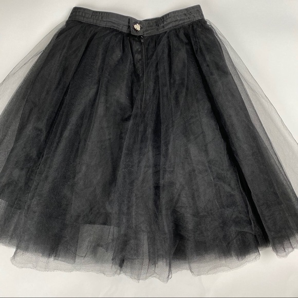 SOLD-Hues of Ego Custom-made Black Tulle Skirt - Picture 7 of 8